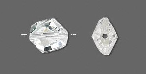 Swarovski kristal, Cosmic Freeform kraal, 12x11mm, helder