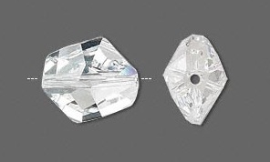 Swarovski kristal, Cosmic Freeform kraal, 16x14mm, helder