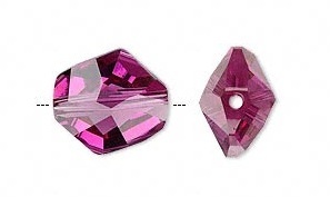 Swarovski kristal, Cosmic Freeform kraal, 16x14mm, fuchsia
