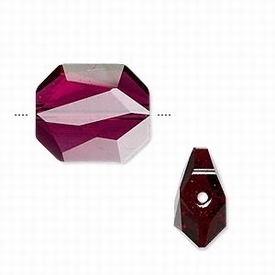 Swarovski kristal, graphic kraal, 18x15mm, ruby