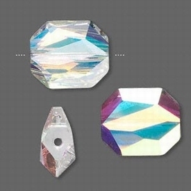 Swarovski kristal, graphic kraal, 18x15mm, crystal AB