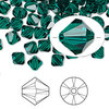 Swarovski kristal, Xilion bicone, 6mm, emerald