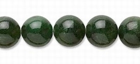 Nephrite jade, ronde kralen, 10mm, donker