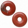 Rode jaspis, donut, 30mm