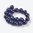 Lapis lazuli,  ronde kralen, 10mm. Verkocht per streng van ca. 20cm