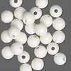 Porcelein, witte ronde kralen, 10mm. Verkocht per 15 stuks
