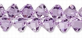 Swarovski kristal, hangende bicone, 8mm, violet AB