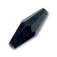 Swarovski kristal, dubbele bicone, 25x10mm, jet