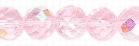 Celestial kristal, roze AB, ronde kralen, 10mm