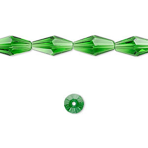 Celestial kristal, dubbel bicone kralen, 12x6mm, groen