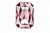 Swarovski kristal, fancy stone, 27x18,5mm, light rose met zilverfoil rug