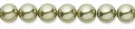 Swarovski kristal, ronde parels, 6mm, light green. Per 20 stuks