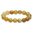Gouden creme-kwarts stretch armband, ronde kralen 10mm