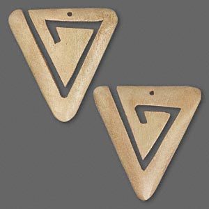 Houten hangers driehoeken, ca. 35 mm. Verkocht per 2 stuks