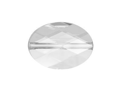 Swarovski kristal, ovale kraal, 14x10mm, clear crystal. Verkocht per stuk