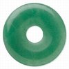 Groen aventurine, donut 40mm, gat 8mm. Per stuk