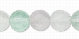 Pastel regenboog fluoriet, ronde kralen, 12mm