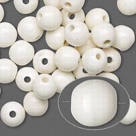 Porcelein, witte ronde kralen, 8mm